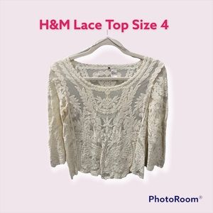 Feminine Lace H&M Top